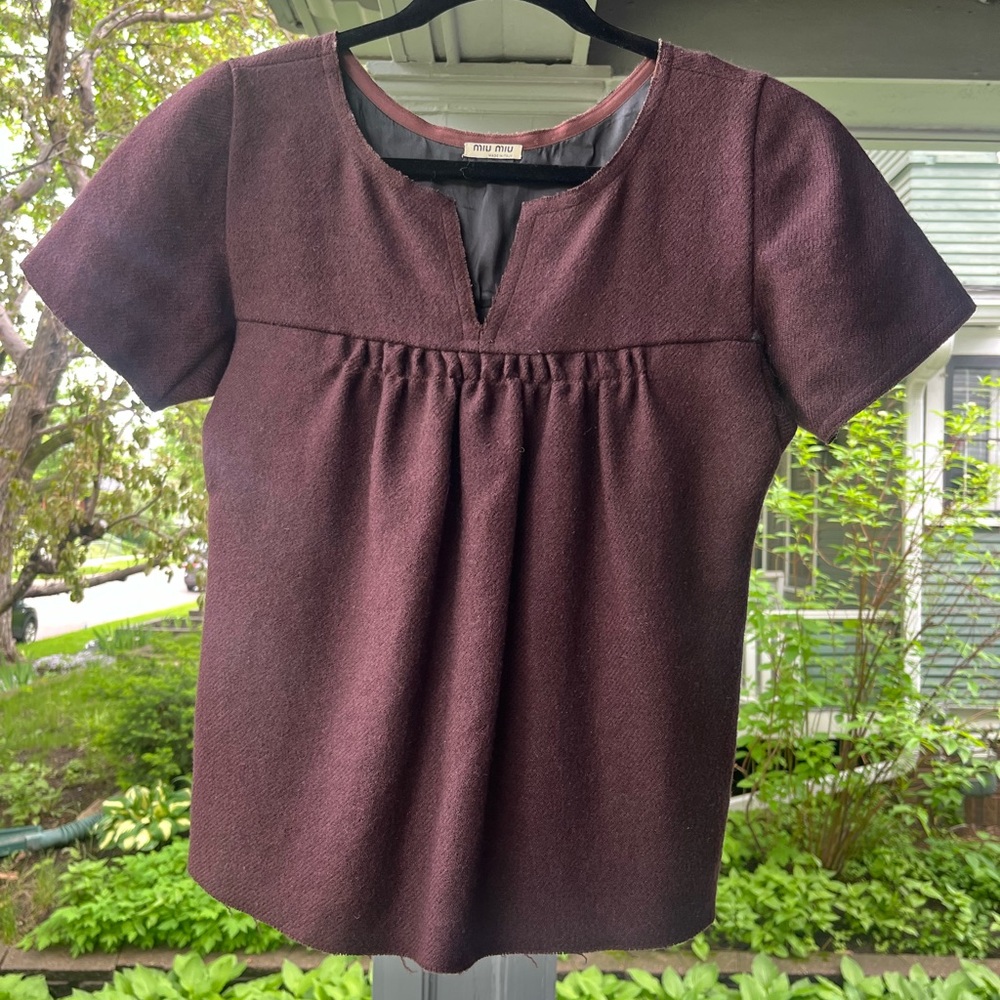 Miu Miu Woolen Blouse